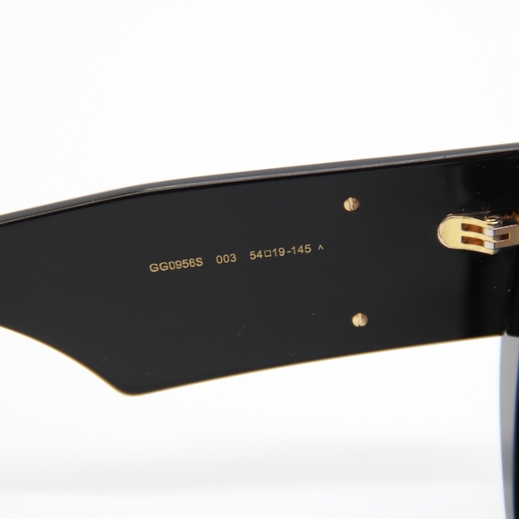 NEW GUCCI SUNGLASSES  GG0956S 003 WOMEN BLACK GUCCI EYEWEAR - Picture 10 of 12